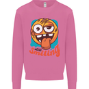 Still Smiling Funny Emoji Exhausted Tired Mens Sweatshirt Jumper Azalea