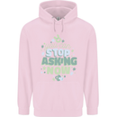 Stop Asking Now New Baby Pregnancy Pregnant Childrens Kids Hoodie Light Pink