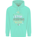Stop Asking Now New Baby Pregnancy Pregnant Childrens Kids Hoodie Peppermint