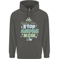 Stop Asking Now New Baby Pregnancy Pregnant Childrens Kids Hoodie Storm Grey