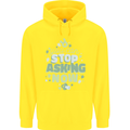 Stop Asking Now New Baby Pregnancy Pregnant Childrens Kids Hoodie Yellow