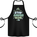 Stop Asking Now New Baby Pregnancy Pregnant Cotton Apron 100% Organic Black