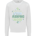 Stop Asking Now New Baby Pregnancy Pregnant Kids Sweatshirt Jumper White