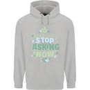 Stop Asking Now New Baby Pregnancy Pregnant Mens 80% Cotton Hoodie Sports Grey