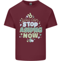 Stop Asking Now New Baby Pregnancy Pregnant Mens Cotton T-Shirt Tee Top Maroon