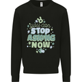 Stop Asking Now New Baby Pregnancy Pregnant Mens Sweatshirt Jumper Black
