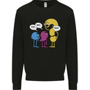 Stop Wait What Funny English Lit Punctuation Kids Sweatshirt Jumper Black