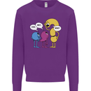 Stop Wait What Funny English Lit Punctuation Kids Sweatshirt Jumper Purple