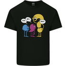 Stop Wait What Funny English Lit Punctuation Mens Cotton T-Shirt Tee Top Black