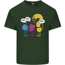 Stop Wait What Funny English Lit Punctuation Mens Cotton T-Shirt Tee Top Forest Green