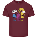 Stop Wait What Funny English Lit Punctuation Mens Cotton T-Shirt Tee Top Maroon