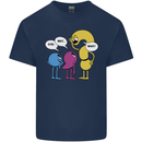 Stop Wait What Funny English Lit Punctuation Mens Cotton T-Shirt Tee Top Navy Blue