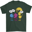 Stop Wait What Funny English Lit Punctuation Mens T-Shirt 100% Cotton Forest Green