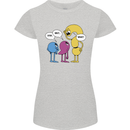 Stop Wait What Funny English Lit Punctuation Womens Petite Cut T-Shirt Sports Grey