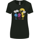 Stop Wait What Funny English Lit Punctuation Womens Wider Cut T-Shirt Black