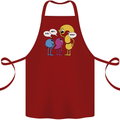 Stop Wait What Funny Punctuation English Lit Cotton Apron 100% Organic Maroon