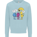 Stop Wait What Funny Punctuation English Lit Kids Sweatshirt Jumper Light Blue