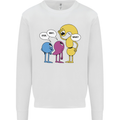 Stop Wait What Funny Punctuation English Lit Kids Sweatshirt Jumper White