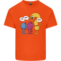 Stop Wait What Funny Punctuation English Lit Kids T-Shirt Childrens Orange