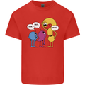 Stop Wait What Funny Punctuation English Lit Kids T-Shirt Childrens Red