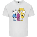 Stop Wait What Funny Punctuation English Lit Mens Cotton T-Shirt Tee Top White