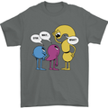 Stop Wait What Funny Punctuation English Lit Mens T-Shirt 100% Cotton Charcoal