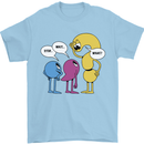 Stop Wait What Funny Punctuation English Lit Mens T-Shirt 100% Cotton Light Blue