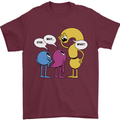 Stop Wait What Funny Punctuation English Lit Mens T-Shirt 100% Cotton Maroon