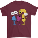 Stop Wait What Funny Punctuation English Lit Mens T-Shirt 100% Cotton Maroon