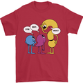 Stop Wait What Funny Punctuation English Lit Mens T-Shirt 100% Cotton Red
