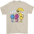 Stop Wait What Funny Punctuation English Lit Mens T-Shirt 100% Cotton Sand