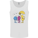 Stop Wait What Funny Punctuation English Lit Mens Vest Tank Top White