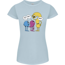 Stop Wait What Funny Punctuation English Lit Womens Petite Cut T-Shirt Light Blue
