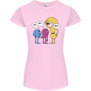 Stop Wait What Funny Punctuation English Lit Womens Petite Cut T-Shirt Light Pink