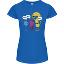 Stop Wait What Funny Punctuation English Lit Womens Petite Cut T-Shirt Royal Blue