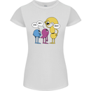 Stop Wait What Funny Punctuation English Lit Womens Petite Cut T-Shirt White