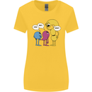 Stop Wait What Funny Punctuation English Lit Womens Wider Cut T-Shirt Yellow