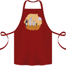 Storage Evolution Floppy Disk to Cloud PC Cotton Apron 100% Organic Maroon