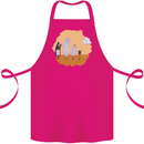 Storage Evolution Floppy Disk to Cloud PC Cotton Apron 100% Organic Pink