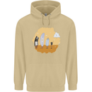 Storage Evolution Floppy Disk to Cloud PC Mens 80% Cotton Hoodie Sand