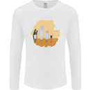 Storage Evolution Floppy Disk to Cloud PC Mens Long Sleeve T-Shirt White