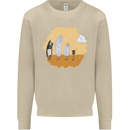 Storage Evolution Floppy Disk to Cloud PC Mens Sweatshirt Jumper Sand