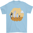 Storage Evolution Floppy Disk to Cloud PC Mens T-Shirt 100% Cotton Light Blue