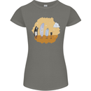 Storage Evolution Floppy Disk to Cloud PC Womens Petite Cut T-Shirt Charcoal