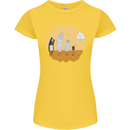 Storage Evolution Floppy Disk to Cloud PC Womens Petite Cut T-Shirt Yellow