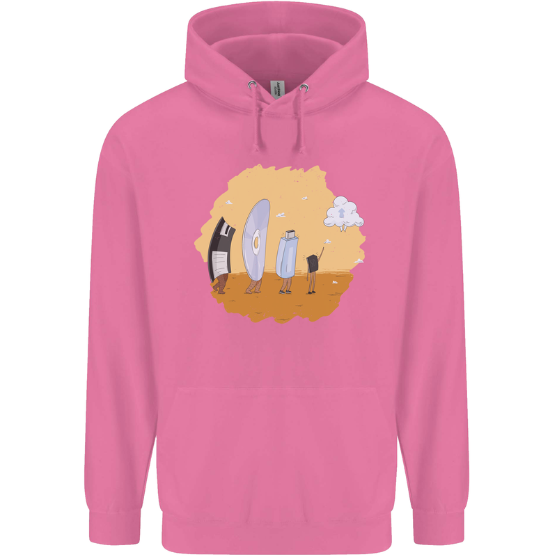 Storage Evolution Retro SSD CD Flash Drive PC Childrens Kids Hoodie Azalea
