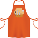 Storage Evolution Retro SSD CD Flash Drive PC Cotton Apron 100% Organic Orange