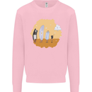 Storage Evolution Retro SSD CD Flash Drive PC Kids Sweatshirt Jumper Light Pink