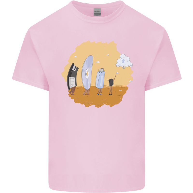 Storage Evolution Retro SSD CD Flash Drive PC Kids T-Shirt Childrens Light Pink