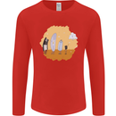 Storage Evolution Retro SSD CD Flash Drive PC Mens Long Sleeve T-Shirt Red